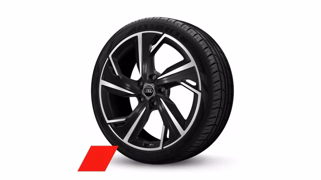Bilde som viser 21" i 5-arms dynamikkdesign, sort metallic, glanspolerte