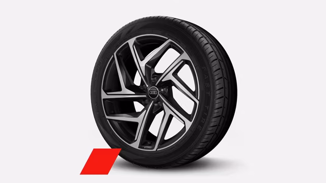 Bilde som viser 21" i 5 Y-eikers dynamikkdesign i sort metallic, glanspolerte