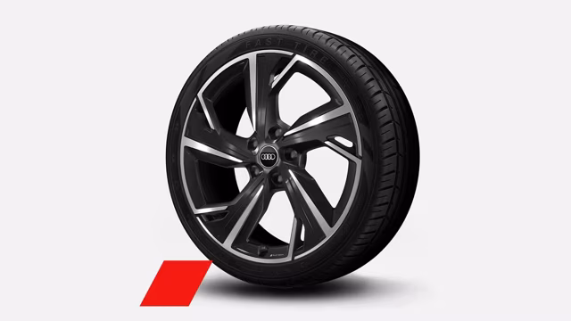 Bilde som viser 21" i 5-arms dynamikkdesign, sort metallic, glanspolerte