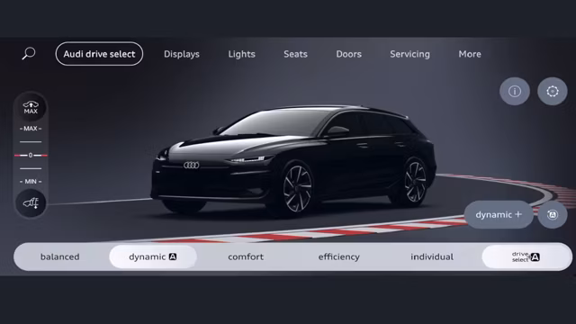 Bilde som viser Audi drive select assistant