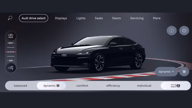Bilde som viser Audi drive select assistant