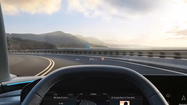 Bilde som viser AR-head-up-display